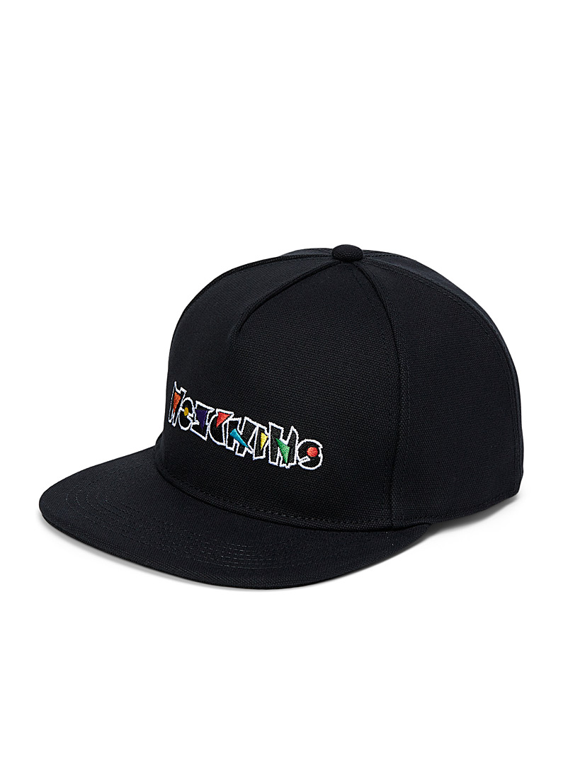 Moschino: La casquette logo géométrique Noir pour homme