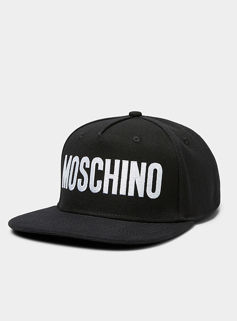 Moschino Black Milano cap for men