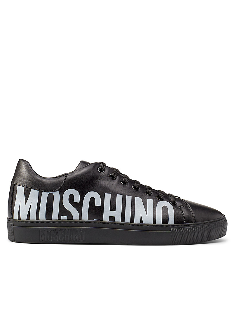 Moschino: Le sneaker logo imposant Homme Noir pour homme