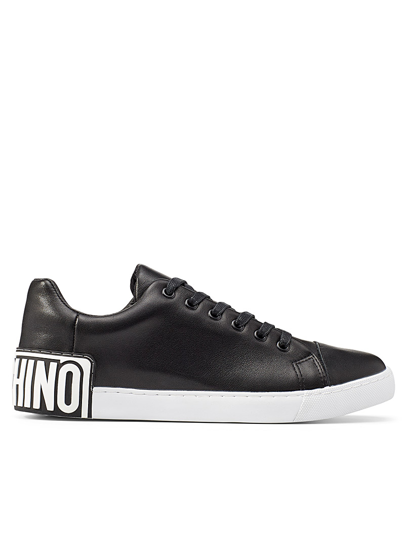 Moschino: Le sneaker logo talon Homme Noir pour homme