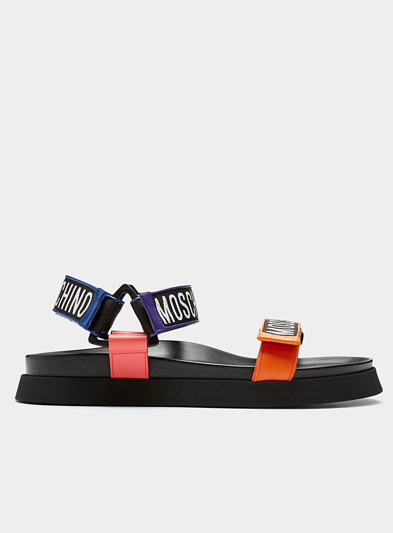 Moschino: La sandale utilitaire couleurs pop Homme Assorti pour homme