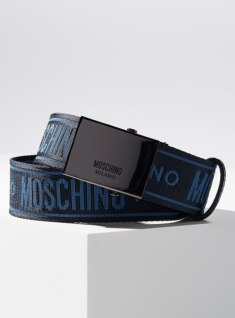 Moschino Black Milano belt for men