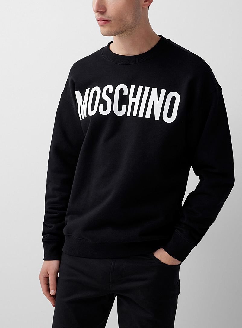 Moschino: Le sweat signature emblématique Noir pour homme