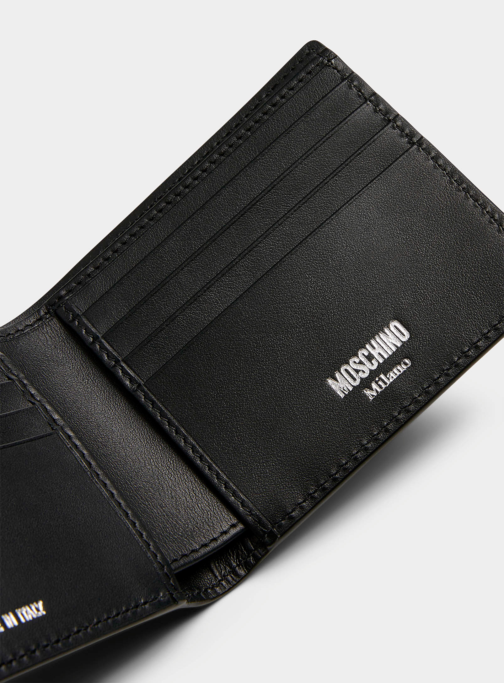 Moschino - Le portefeuille logo blanc