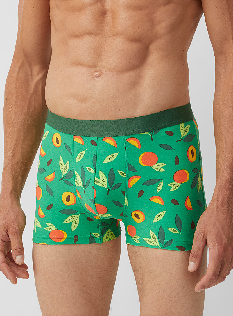 Le 31 Patterned Green Colourful snack trunk for men