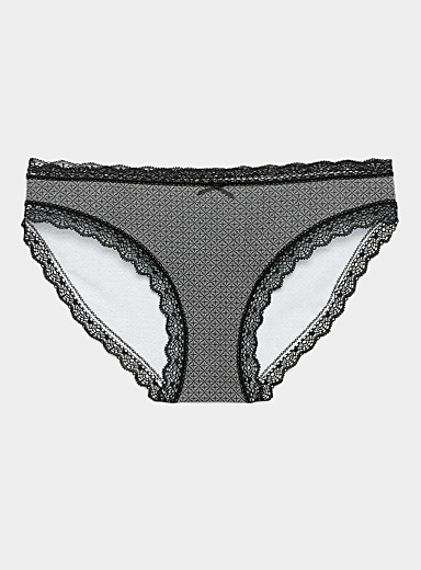 Organic cotton lace-accent bikini panty | Miiyu | | Simons