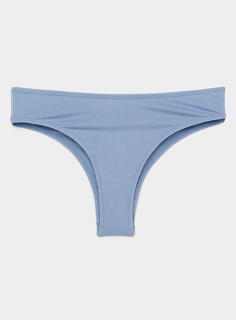 Miiyu Dark Blue Organic cotton essential Brazilian panty for women