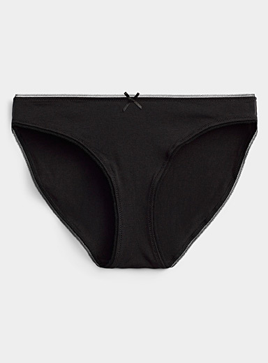 Curve Muse Women's 100% Cotton Bikini Briefs Mid Waist Underwear Panties-6  Pack