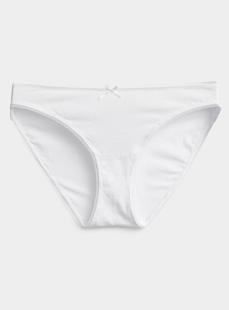 4511 Essentials Cotton Low Rise Bikini Panty 4511 010 - White