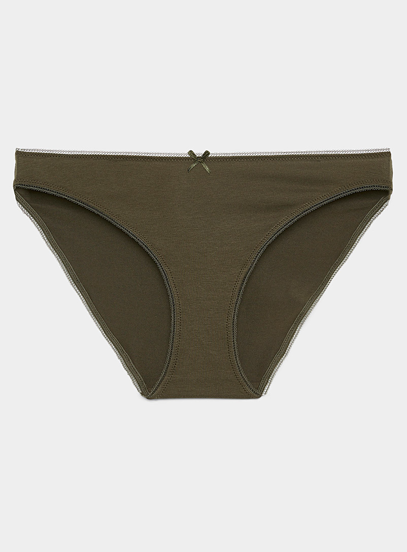 Miiyu Green Eco-friendly colourful bikini panty for women