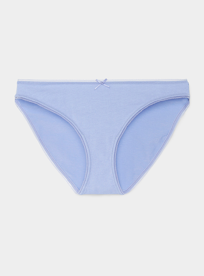 Miiyu Blue Eco-friendly colourful bikini panty for women
