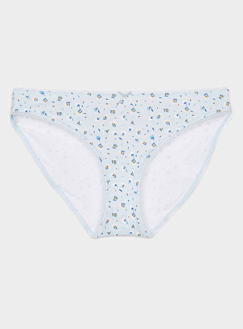 Miiyu Baby Blue Eco-friendly colourful bikini panty for women