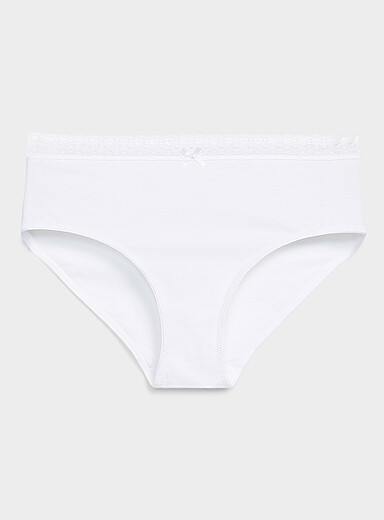 Le bikini taille dentelle Coton biologique