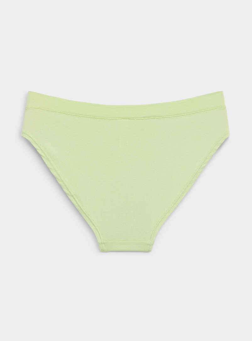 Miiyu Pink Solid essential bikini panty Organic cotton and TENCEL&trade; modal for women