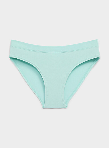Miiyu Turquoise Solid essential bikini panty Organic cotton and TENCEL&trade; modal for women
