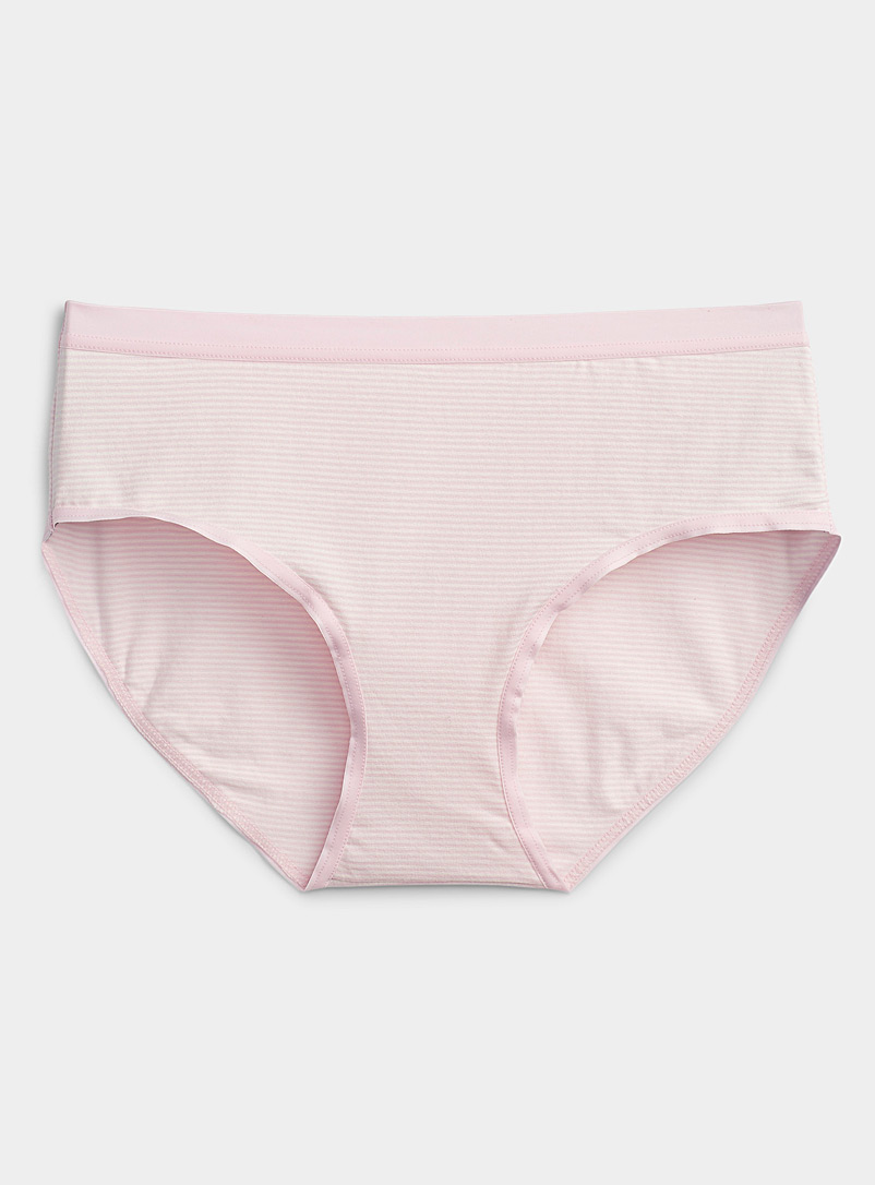 Miiyu Pink Cotton-modal boyshort for women