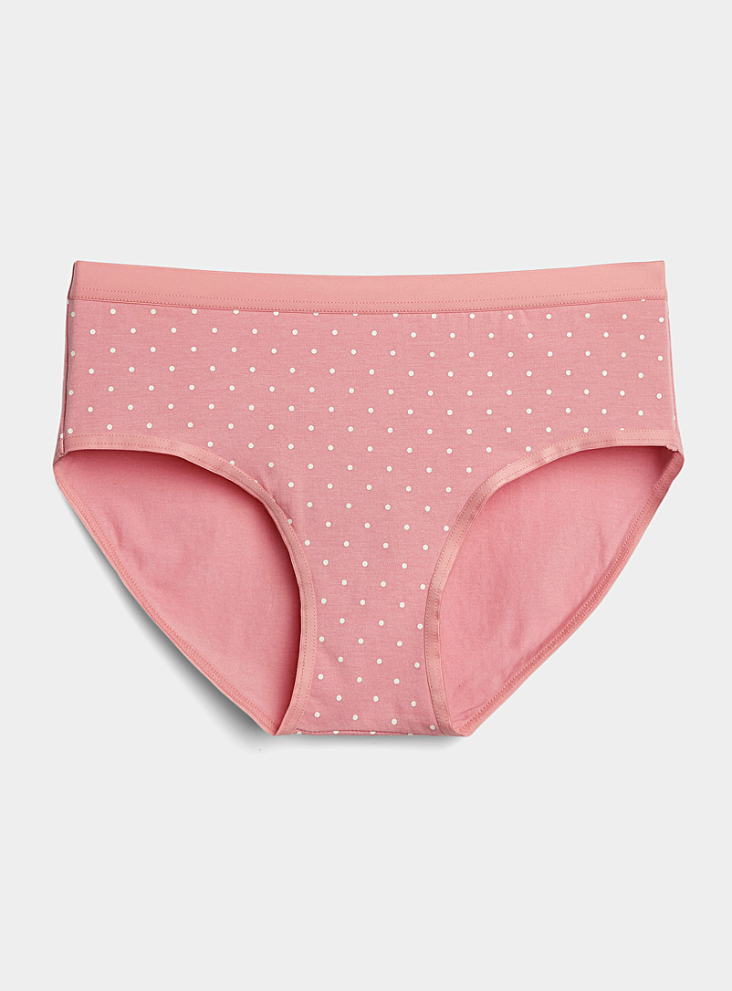 Miiyu Dusky Pink Cotton-modal boyshort for women
