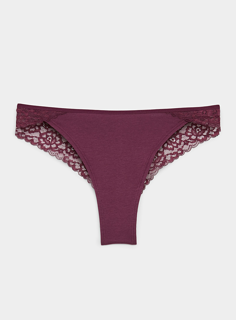 Organic cotton underwear brief lace  Made in Canada women's underwear –  econica