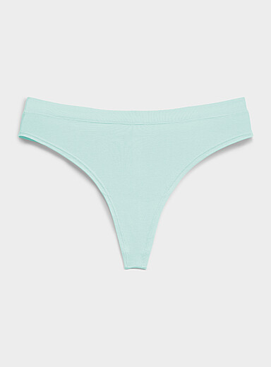 Solid essential thong Organic cotton and TENCEL&trade; modal