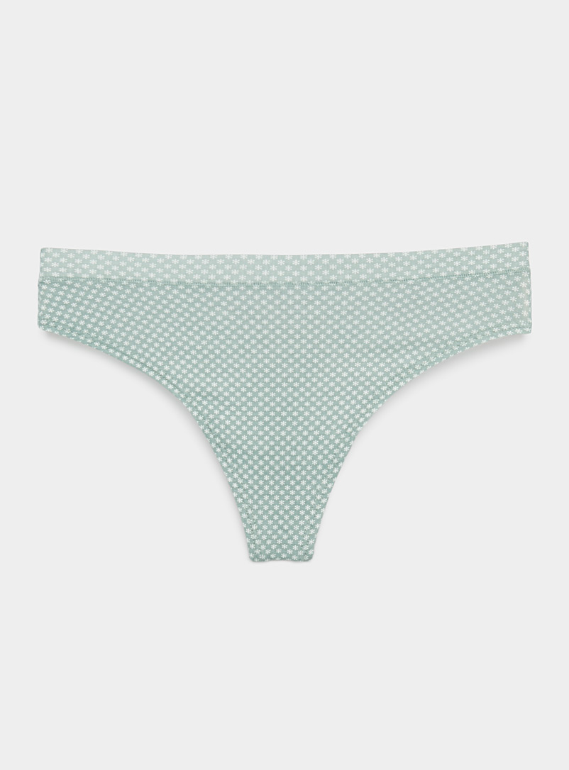 Seamless string ladies underwear, ivory, Tencel Micro Modal eco-fabric.