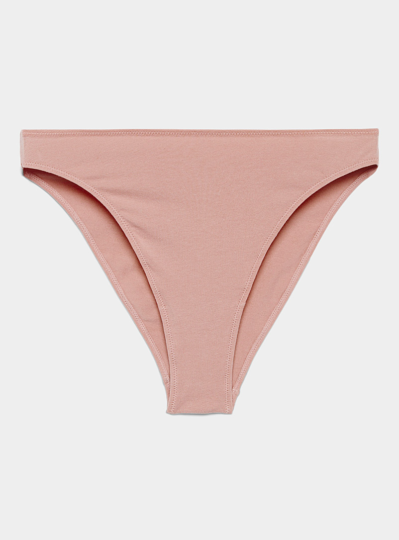 Miiyu Amber Bronze Organic cotton high-cut bikini panty for women