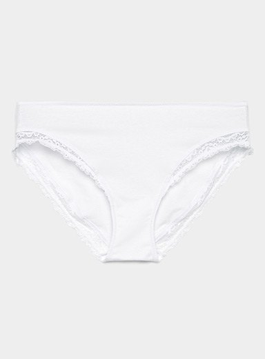 Organic cotton lace-accent bikini panty | Miiyu | | Simons
