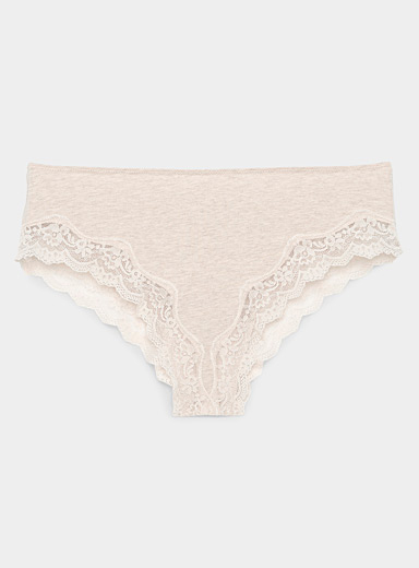 Modal-organic cotton lace Brazilian panty | Miiyu | | Simons