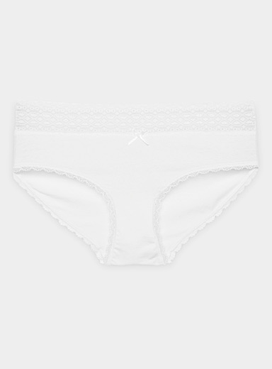 Modern lace hipster brief
