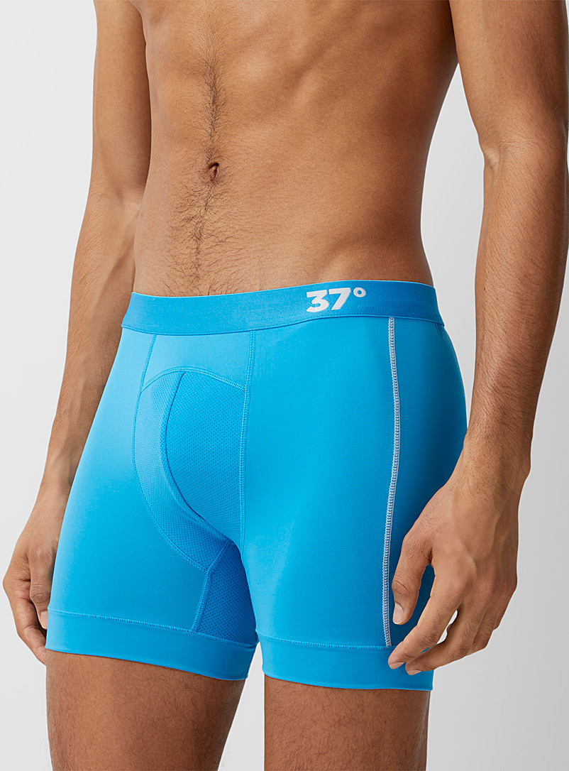 Le 31 Blue Recycled microfibre boxer brief for men