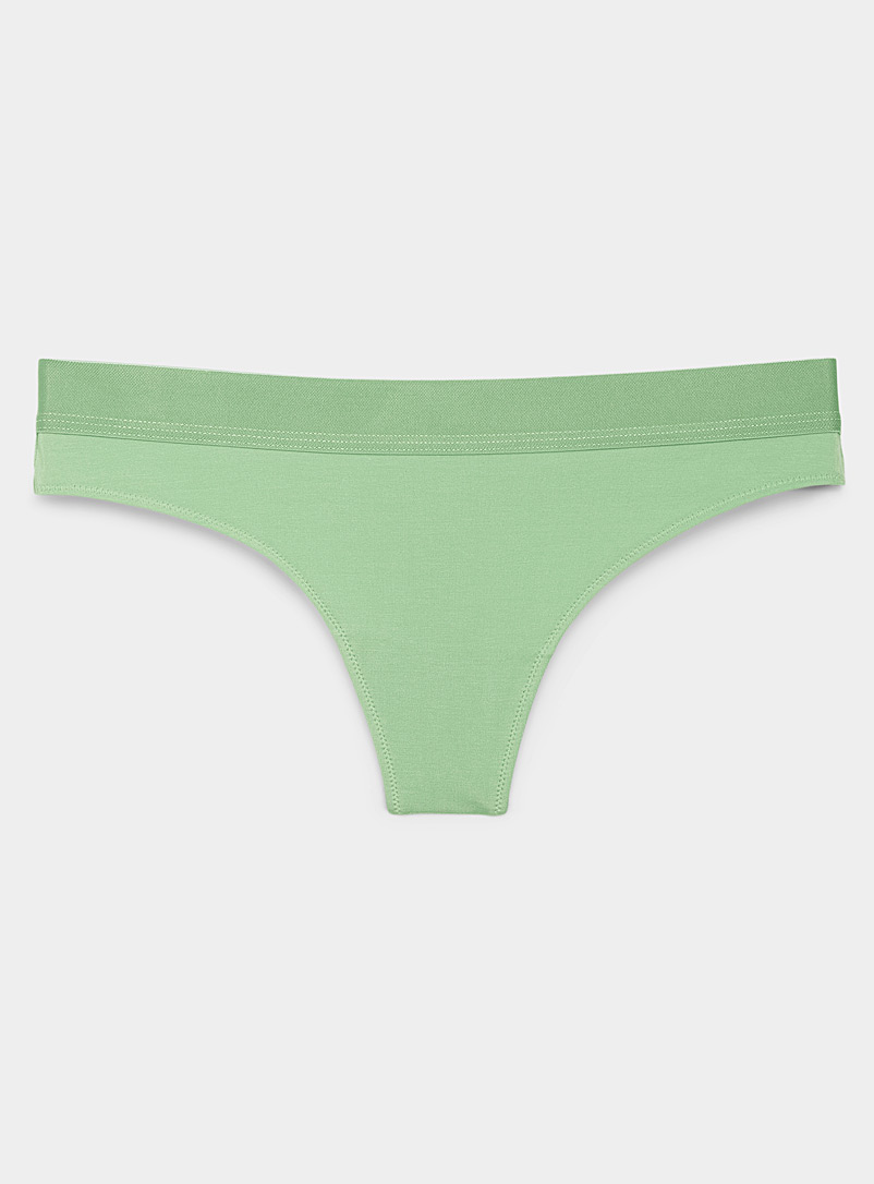 Hem micro-cross spaghetti strap yoga underwear-bean paste green [thin  shoulder strap underwear/yoga underwear] - Shop NoMad Om Factory Women's  Athletic Underwear - Pinkoi
