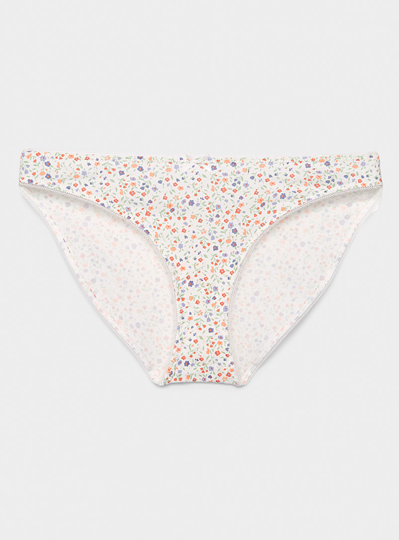 Miiyu Assorted Cotton and modal colourful bikini panty for women