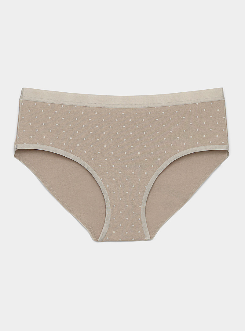 Miiyu Taupe Modal and cotton hipster for women