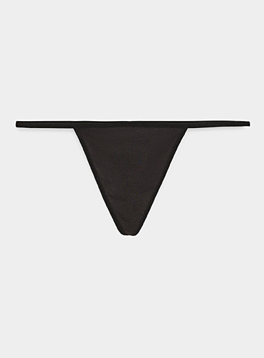 Le tanga ficelle minimaliste Coton biologique et modal TENCEL<sup><small>MC</small></sup>