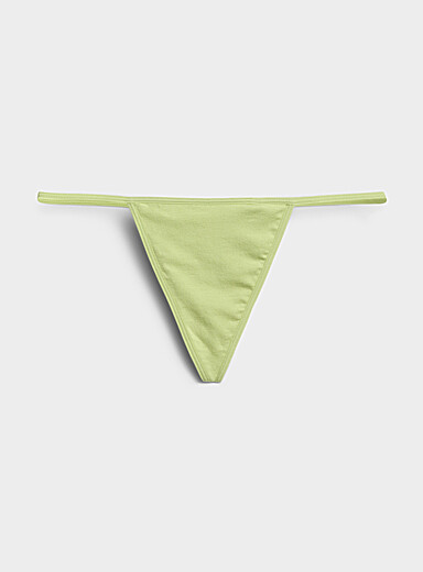 Le tanga ficelle minimaliste Coton biologique et modal TENCEL<sup><small>MC</small></sup>