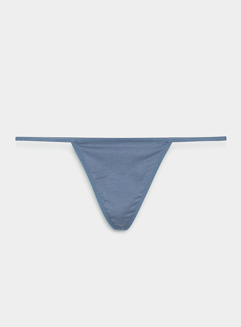 Cotton and modal string thong