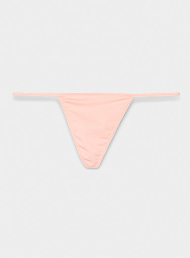  Peachy Athletic Neon Pink Seamless Thong Small