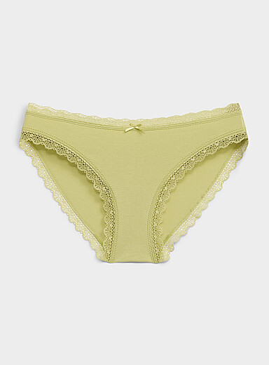 Le bikini bordures festons Coton biologique