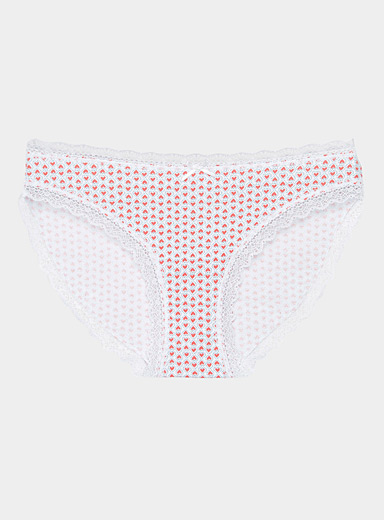 Scalloped edging organic cotton bikini panty, Miiyu