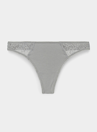 Cotton and modal string thong