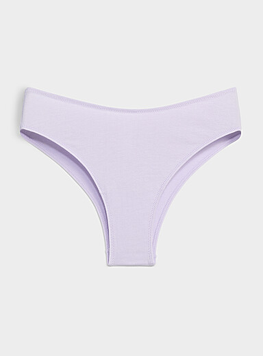 Miiyu: La cheekie &eacute;chancr&eacute;e unie Coton biologique Lilas pour femme