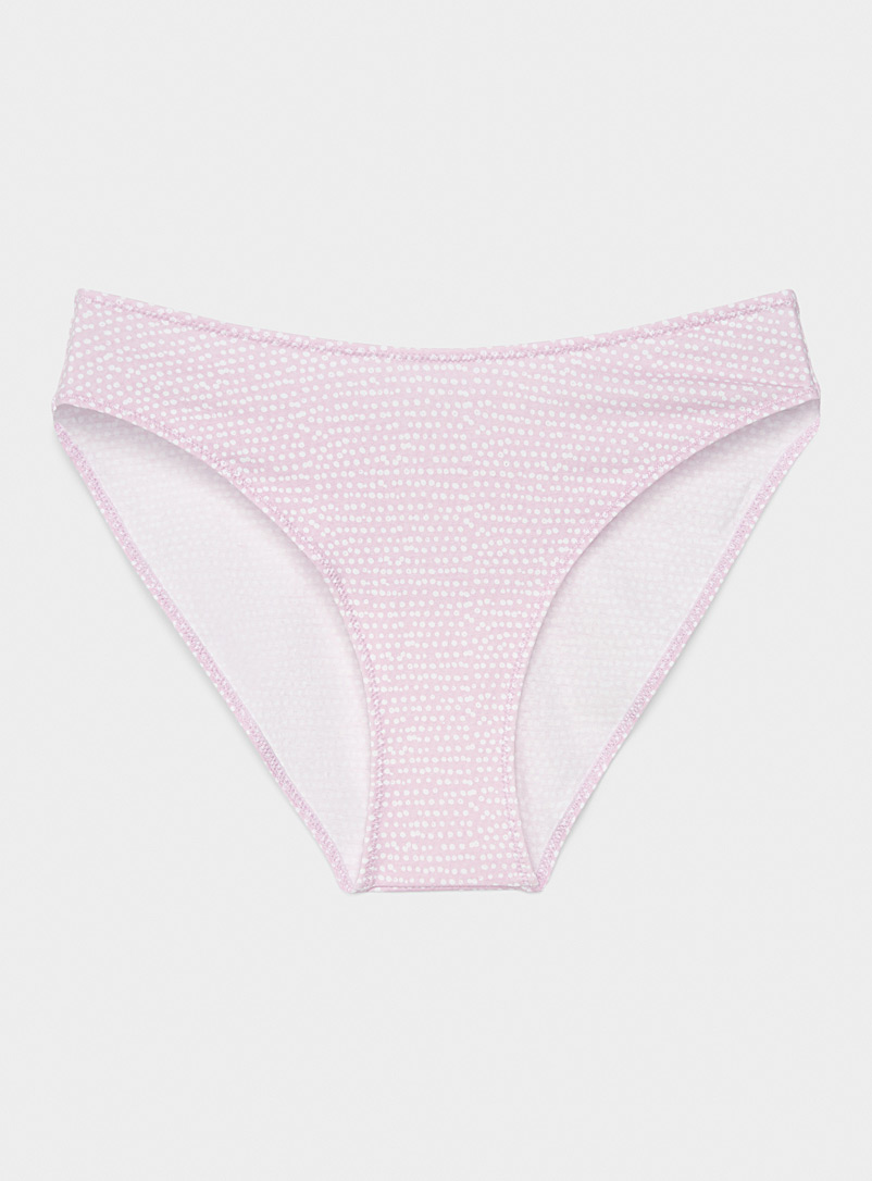 Miiyu Lilac Organic cotton low-rise bikini panty for women