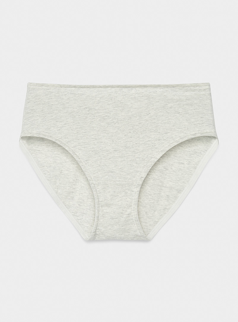 Organic cotton lingerie set , Grey Floral Women's Underwear - Inspire Uplift