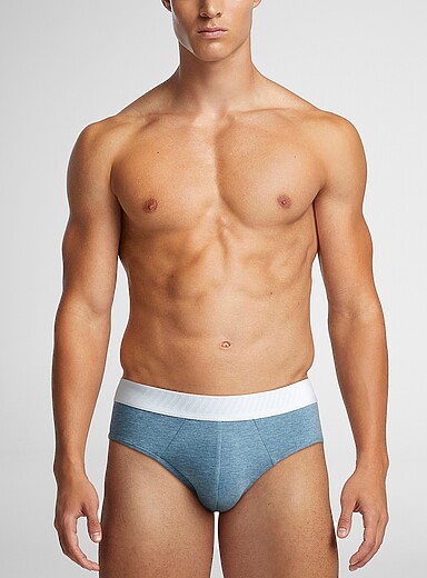Striped-band brief TENCEL&trade; modal & organic cotton