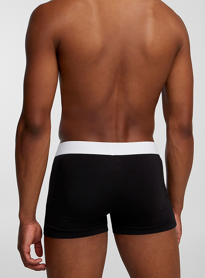 Le 31: Le boxeur court bande ray&eacute;e 2,5 po Modal TENCEL<sup><small>MC</small></sup> et coton biologique Vert fonc&eacute; - Mousse pour homme