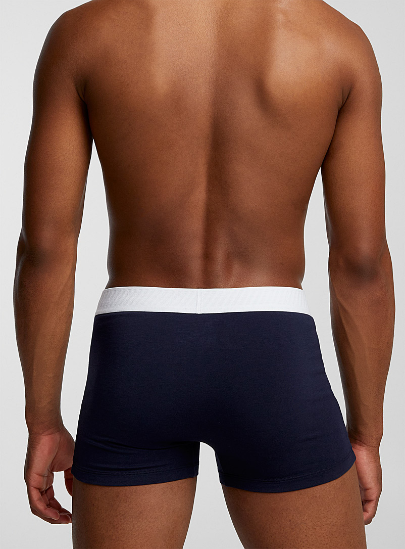 Le 31: Le boxeur court bande ray&eacute;e 2,5 po Modal TENCEL<sup><small>MC</small></sup> et coton biologique Vert fonc&eacute; - Mousse pour homme