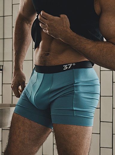 Mens Seamless Modal Boxer Underwear With Long Legs Breathable