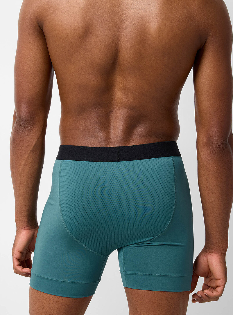 Le 31 Red 5" microfibre athletic boxer brief Retransformed polyester for men