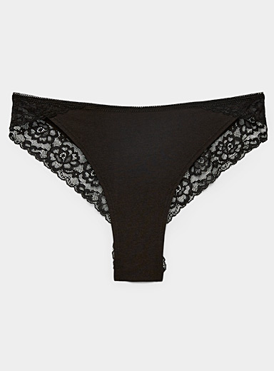 La br&eacute;silienne bord dentelle et festons Coton biologique et modal TENCEL<sup><small>MC</small></sup>