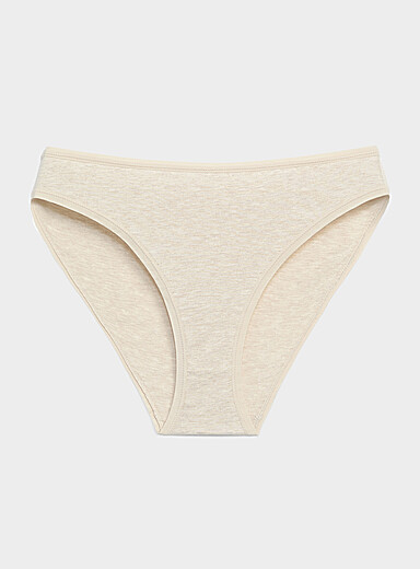 Miiyu: Le bikini bords unis Pur coton biologique Sable pour femme