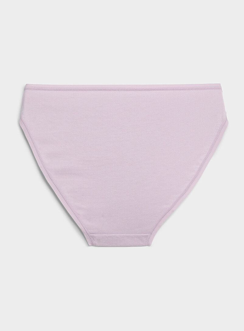 Miiyu: Le bikini bords unis Pur coton biologique Bleu p&acirc;le - Bleu ciel pour femme